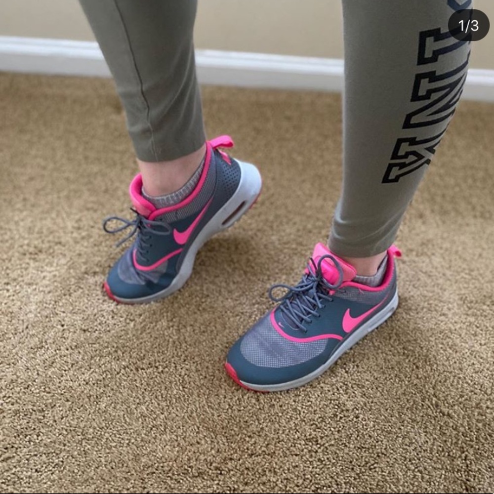 Pink and Grey Nike Sneakers